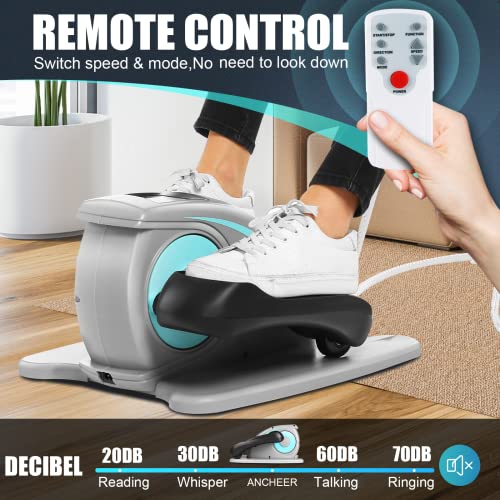 Under Desk Elliptical Machine, Quiet Pedal Exerciser, Smart LCD Display, Remote Control L352