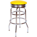 Yellow Retro Swivel Bar Stool C544