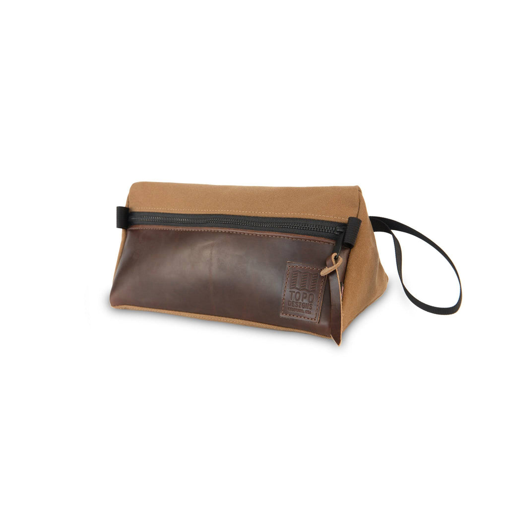 Black Canvas Dopp Kit with Black Leather J78831