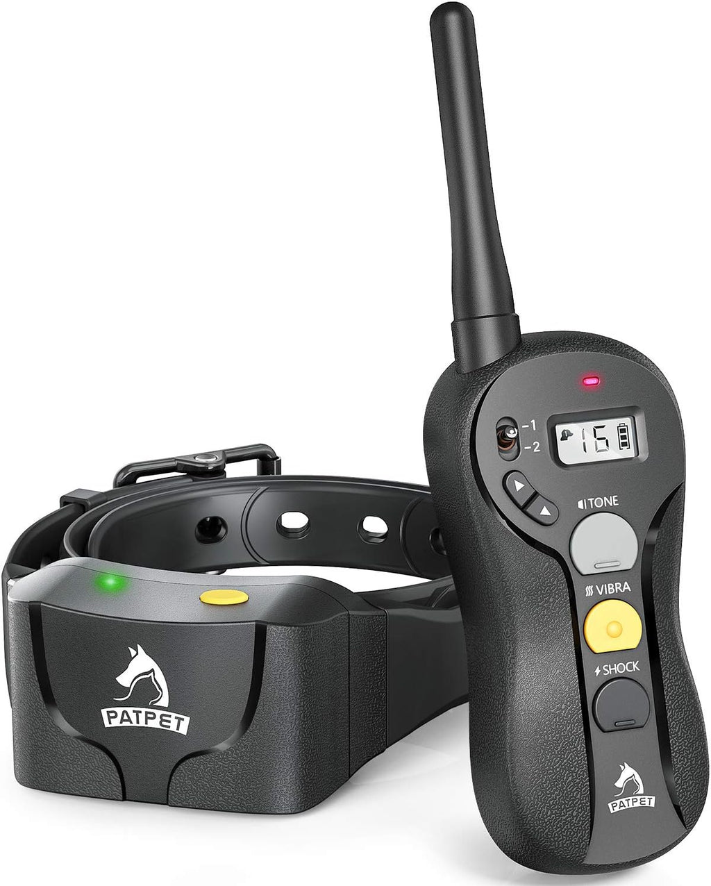 Rechargeable IPX7 Waterproof Dog Training Collar with Remote, 3 Training Modes, Pack of 2 L269