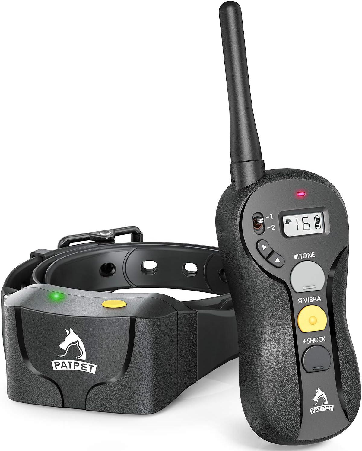 Rechargeable IPX7 Waterproof Dog Training Collar with Remote, 3 Training Modes, Pack of 2 L269