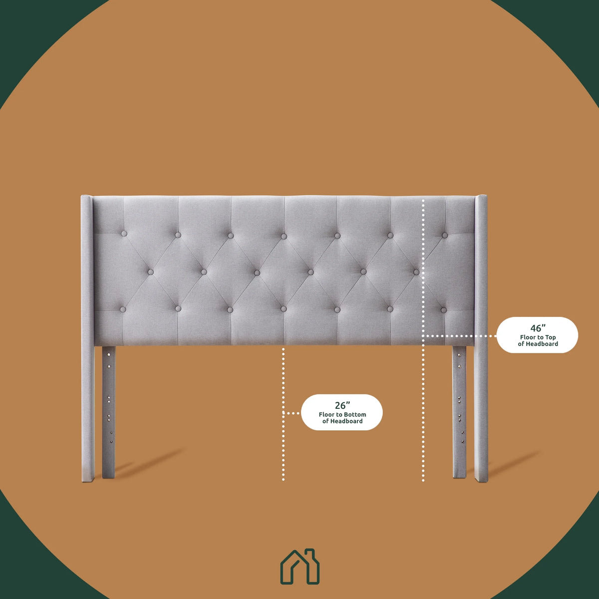 King Cal King Cream Upholstered Headboard M95297
