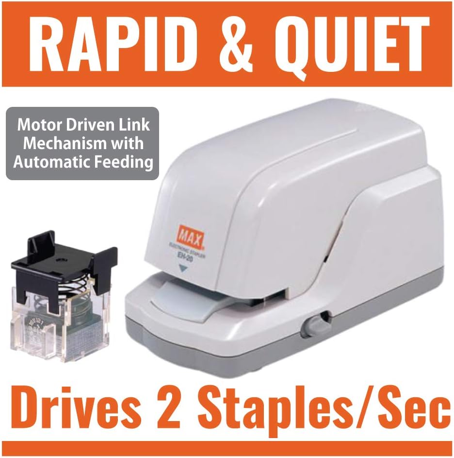 Gray Flat Clinch Elec Stapler and Stapler Cartridge F340