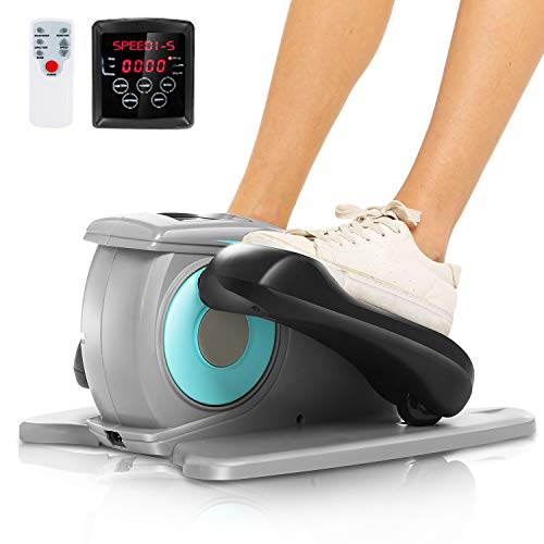 Under Desk Elliptical Machine, Quiet Pedal Exerciser, Smart LCD Display, Remote Control L352