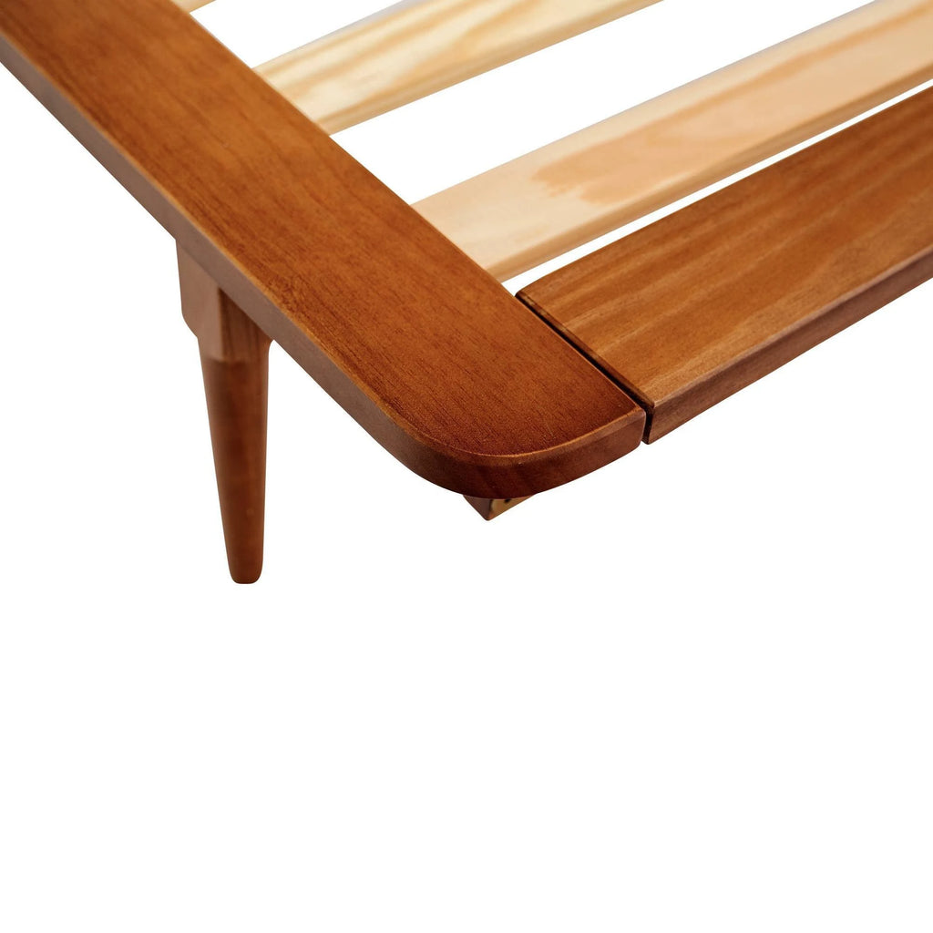 Twin Solid Wood Spindle Bed Caramel M644