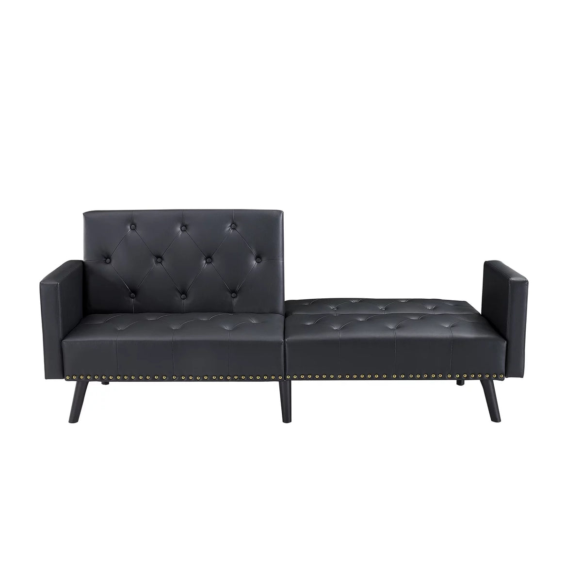 Black Convertible Futon Sofa Bed E88642