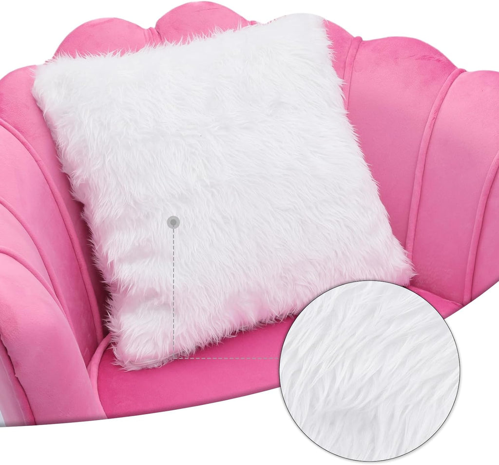 Velvet Tufted Chair with Cushion and Golden Legs F416990