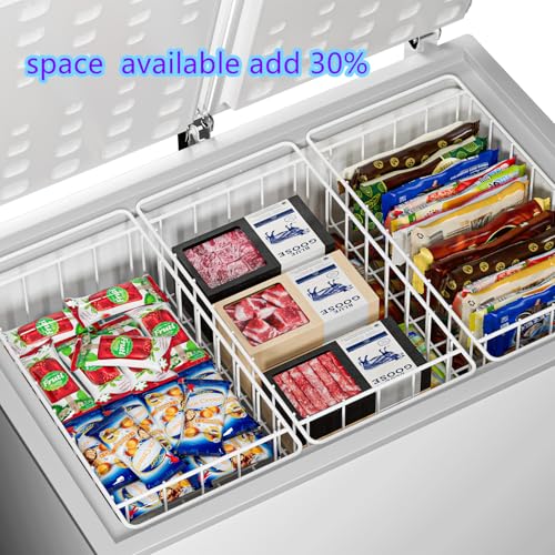Pearl White Freezer Wire Baskets O3144