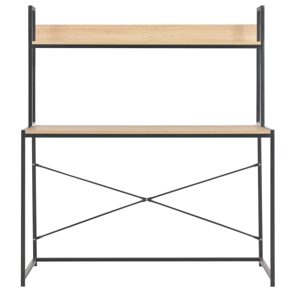 Black and Oak Computer Desk E321398