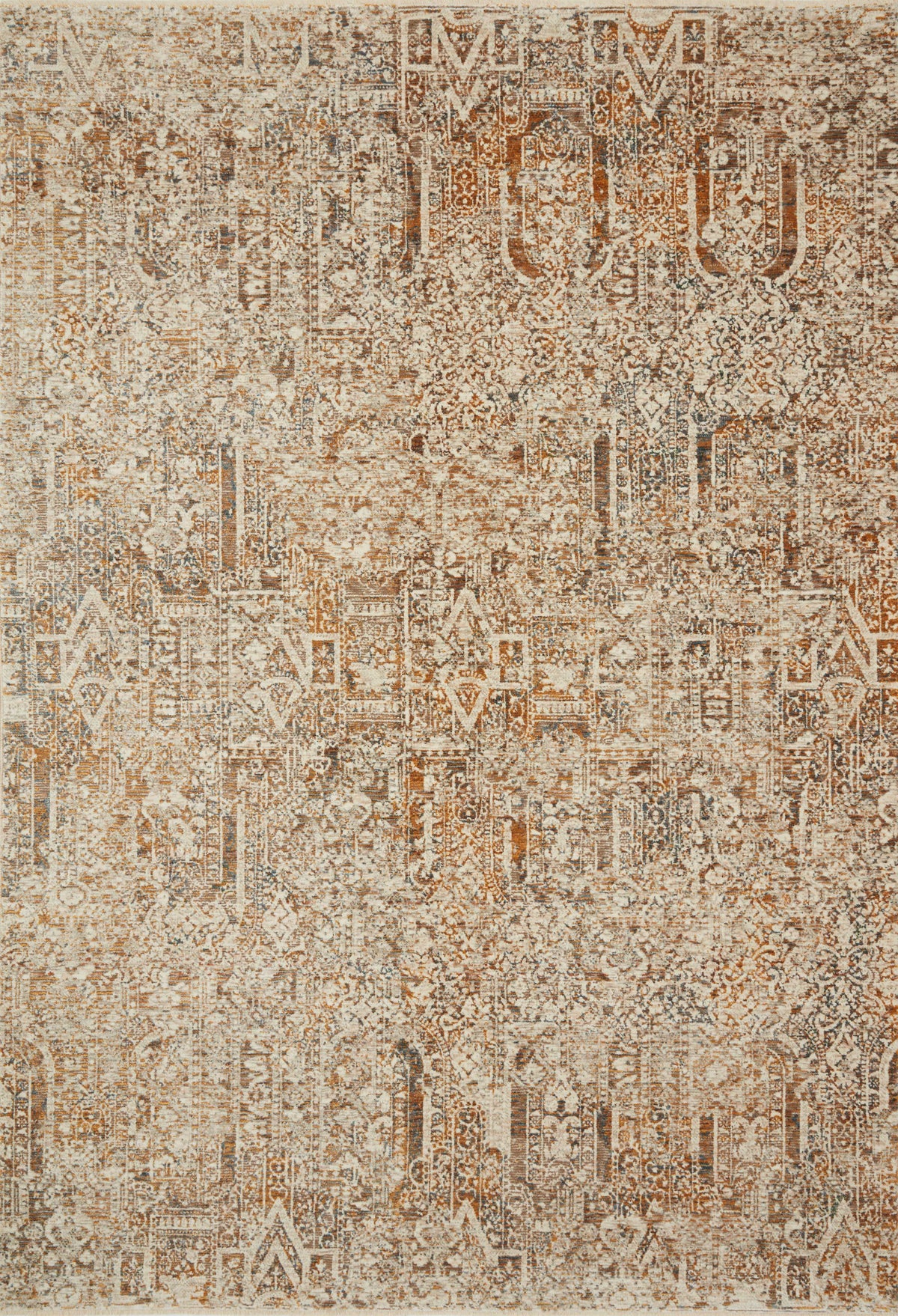 Ivory Orange 9'6 x 13'1 Rug J682
