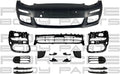 Front Bumper Cover Body Kit With Grille Air Ducts Y138