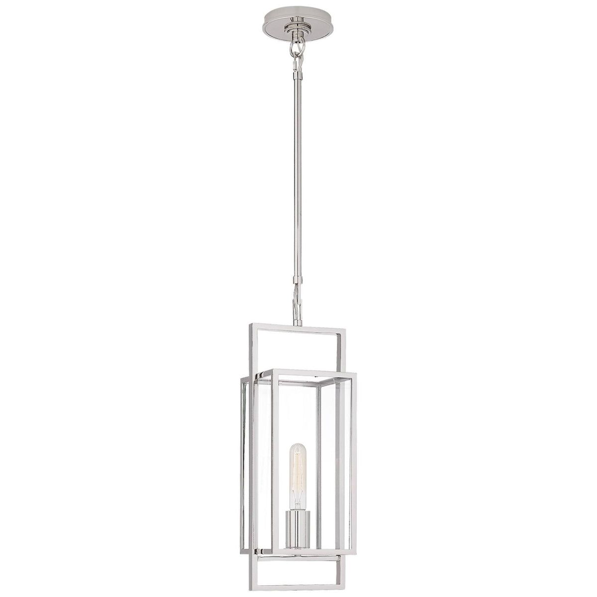 Polished Nickel One Light Lantern K77756
