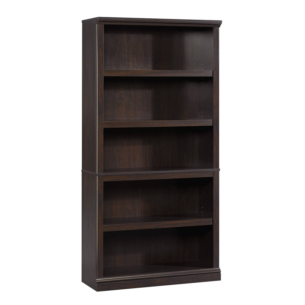5-Shelf Bookcase, Jamocha Wood Finish A9889