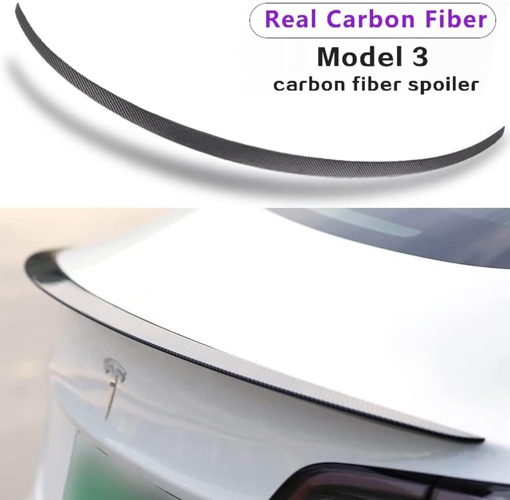 Real Carbon Fiber Rear Trunk Spoiler F706475