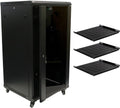22U Wall Mount Server Cabinet with Glass Door V8039