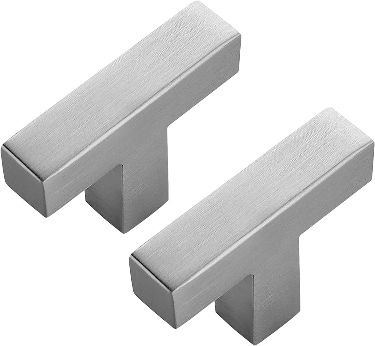 Brushed Nickel Square Bar Cabinet Knobs 30 Pack Q707606