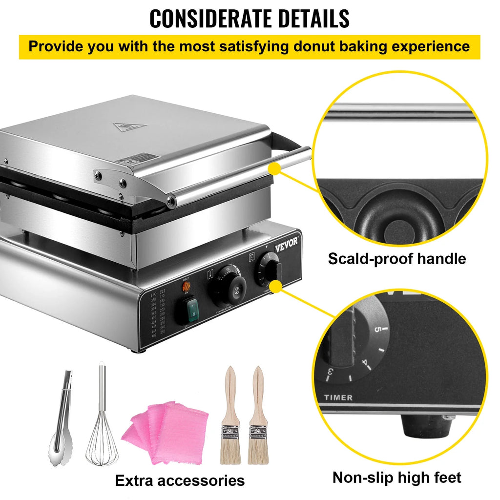 9pcs Electric Donut Maker Machine A673488