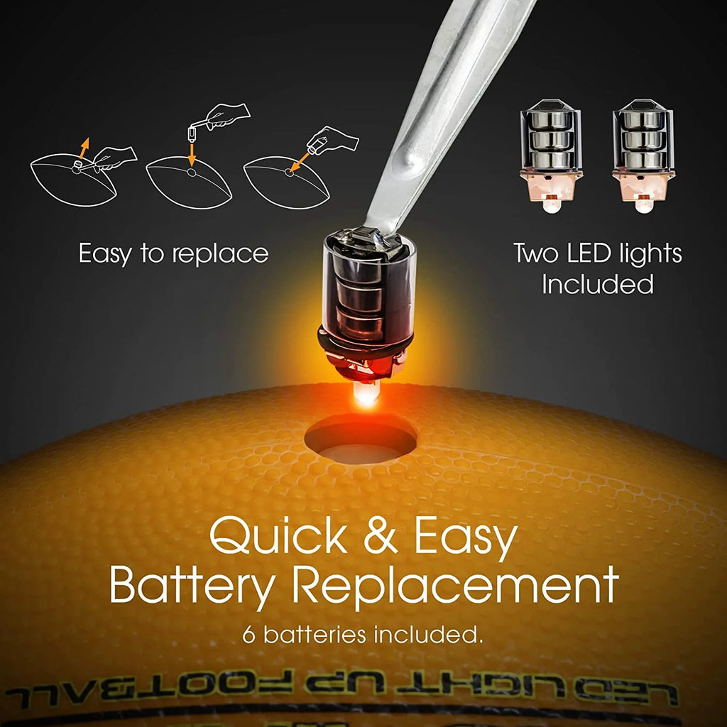 Light Up Official Size Water Resistant Football with Pump V2170