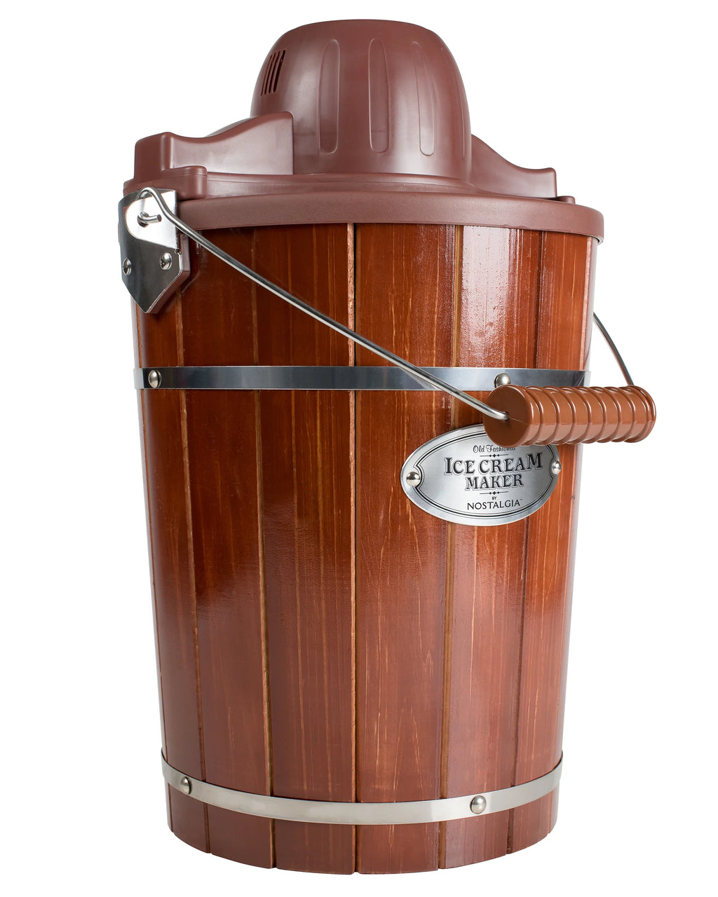 6-Quart Wood Bucket Ice Cream Maker X90401