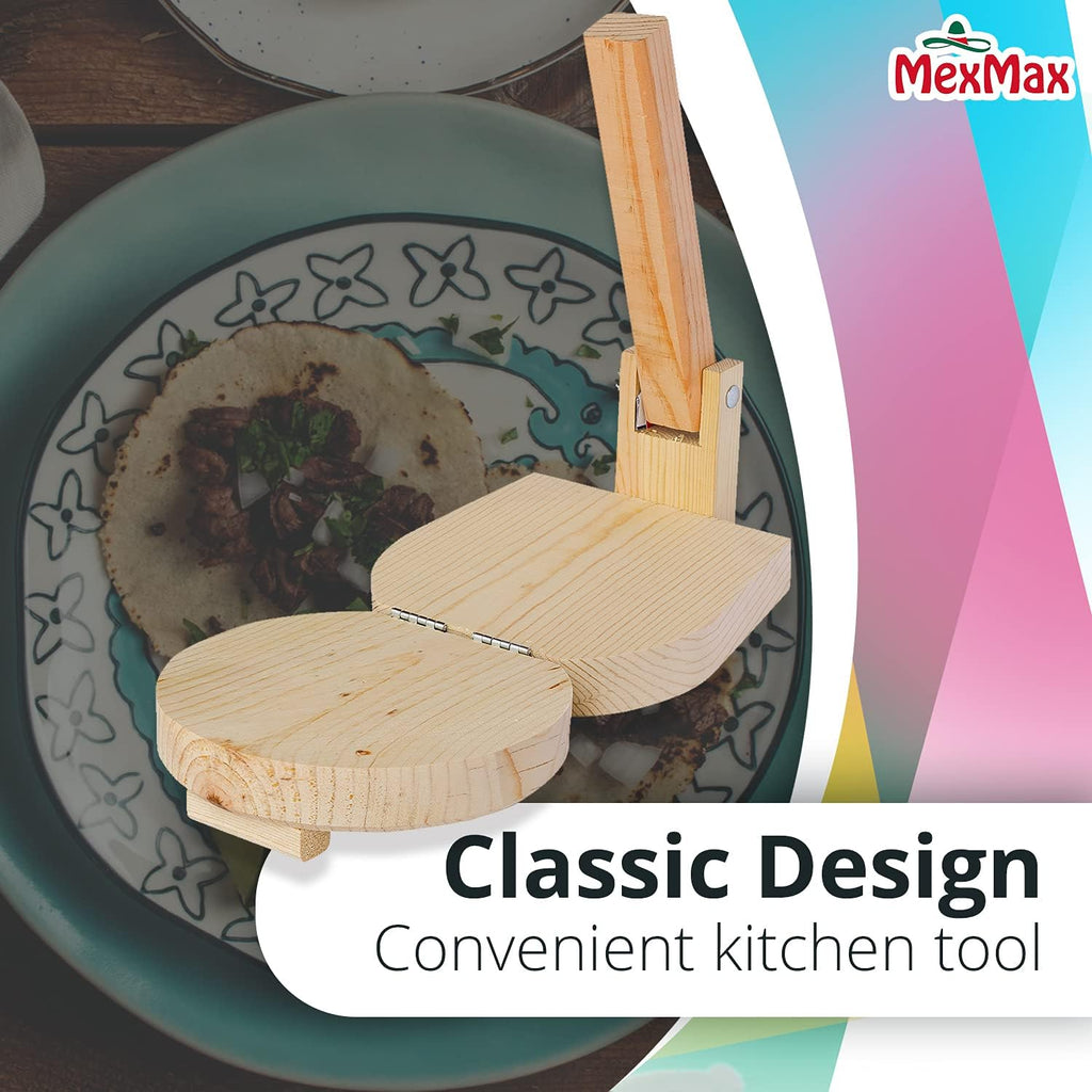 9 Inch Wooden Tortilla Presser D6775