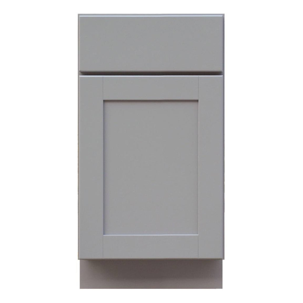 Dove Gray Single Door Base Cabinet with Dovetail Drawer H452542