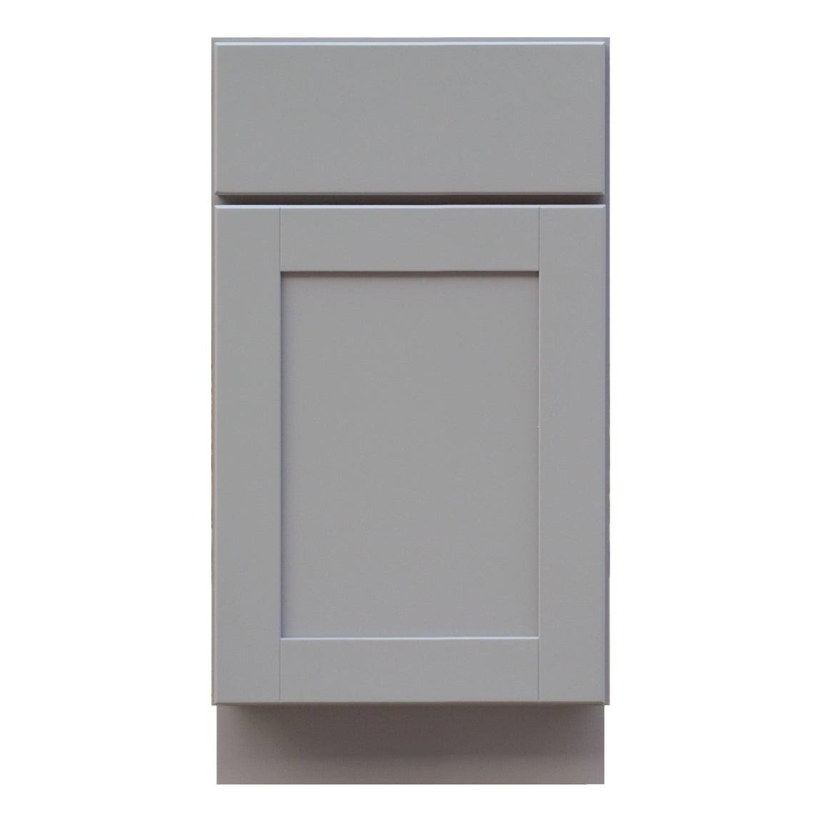 Dove Gray Single Door Base Cabinet with Dovetail Drawer H452542
