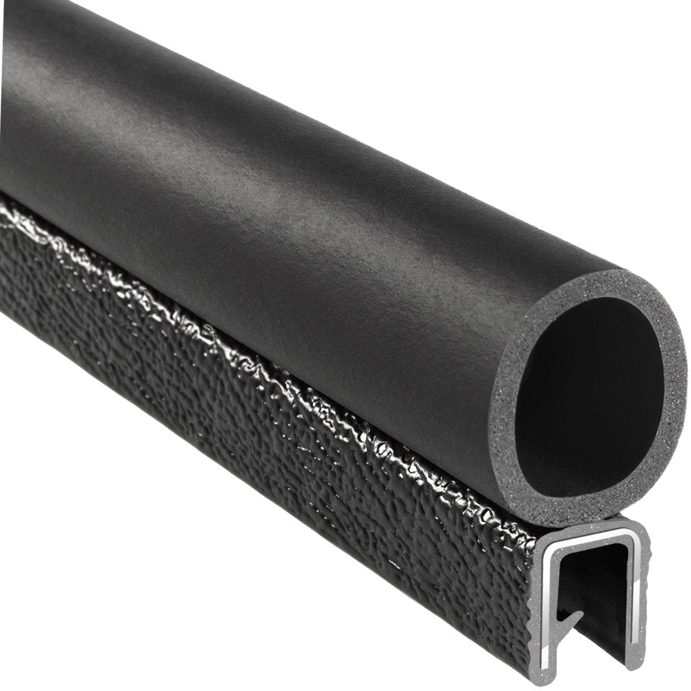 PVC Trim Seal with EPDM Rubber Bulb, 25' Length W96663