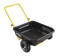 Black/Yellow Poly Dump Cart, 4 cu ft, 300 lb. Capacity S381206