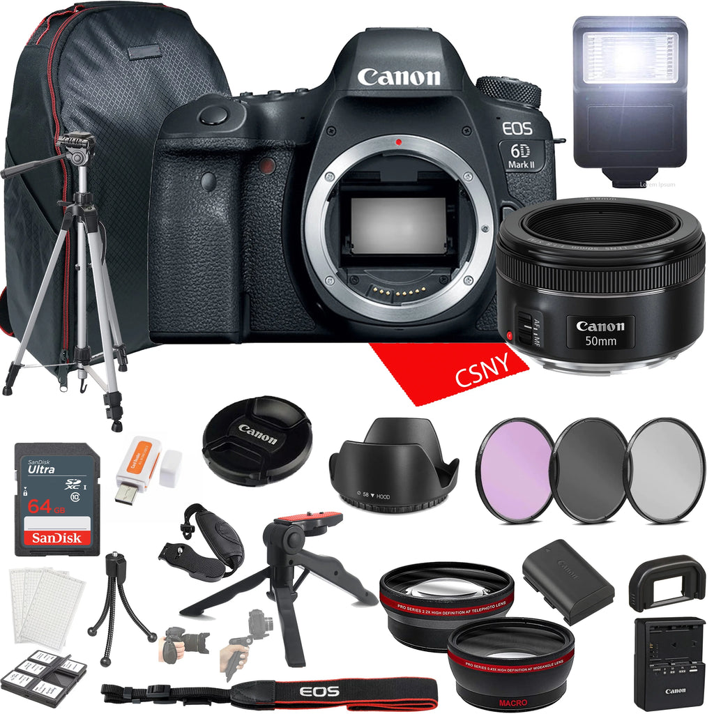DSLR Camera with 50mm Lens 28pc Bundle T49769