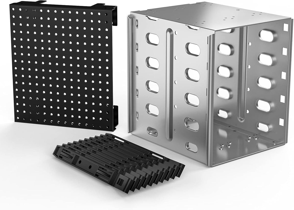 Stainless Steel Hard Drive Cage Rack SATA 5.25 to 4X 3.5 T166