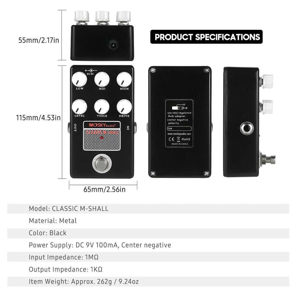 Speaker Simulator Guitar Effect Pedal P7119