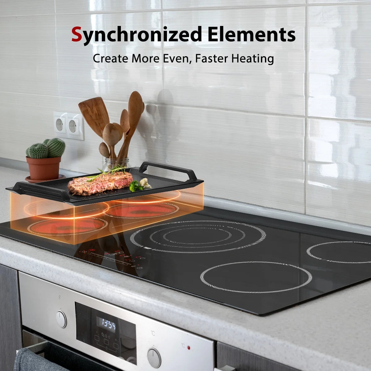 36in 5 Elements Black Radiant Electric Cooktop Z90859