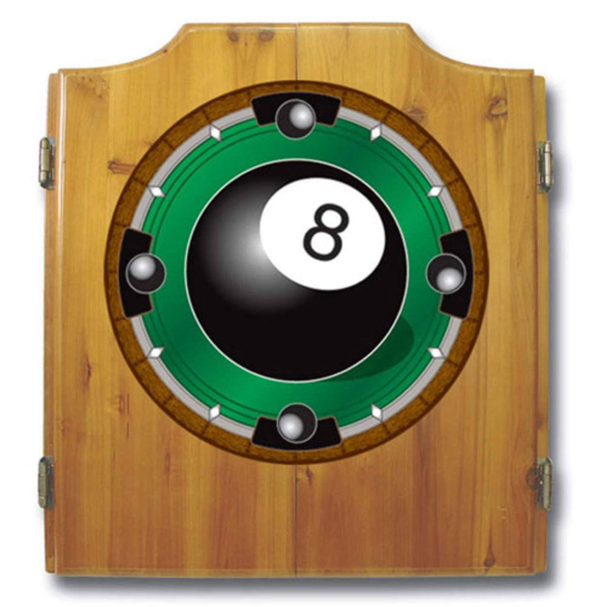 8-Ball Dart Cabinet with Darts and Board V502