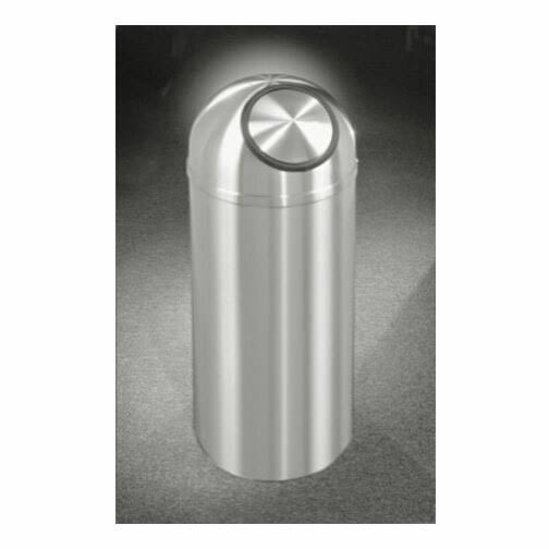 12 Gallon Dome Top Trash Receptacle with Plastic Liner E194