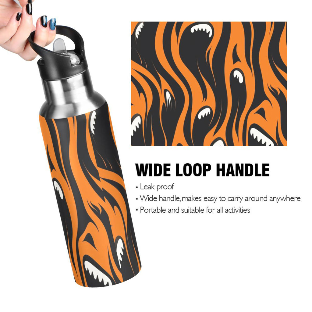 20 oz Insulated Stainless Steel Water Bottle with Straw Lid W55926