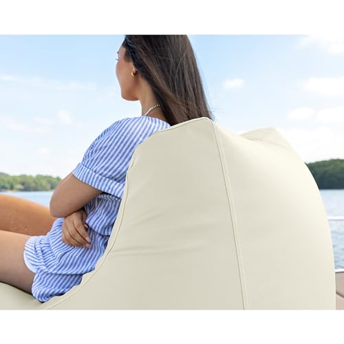 Black & White Stripes Outdoor Bean Bag Chair L36628