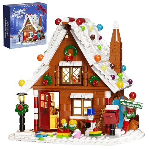Gingerbread House Building Kit with LED Lights I4768
