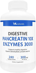 Pancreatin 10X Enzymes 3000mg 240 Vegetable Capsules G9168