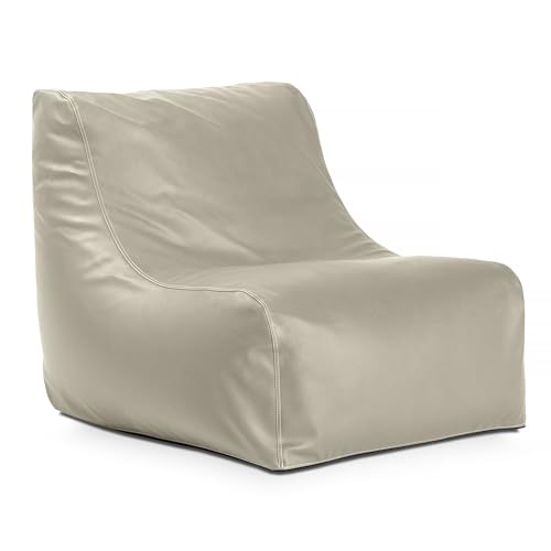 Black & White Stripes Outdoor Bean Bag Chair L36628