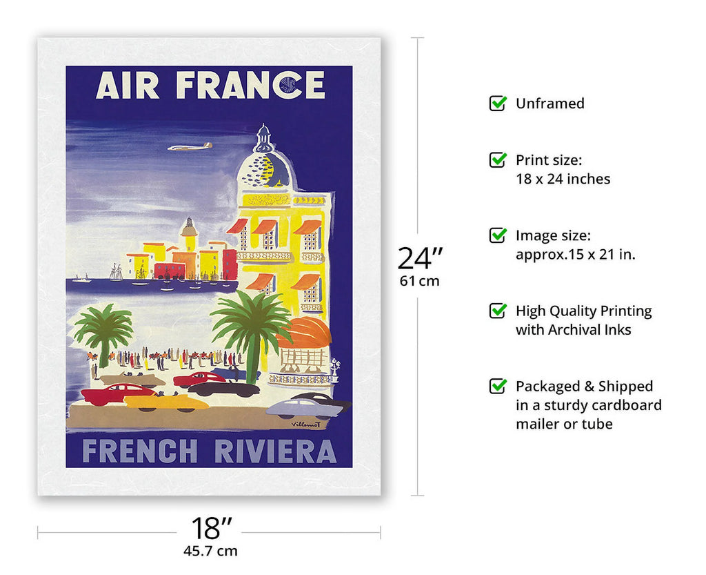 Vintage Airline Travel Poster Art Print 18 x 24 in N649426
