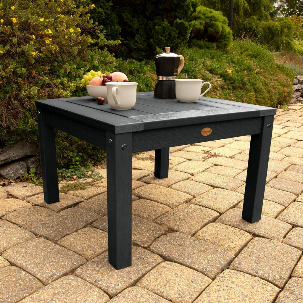 Blue Marine-Grade Synthetic Wood Side Table Y625011