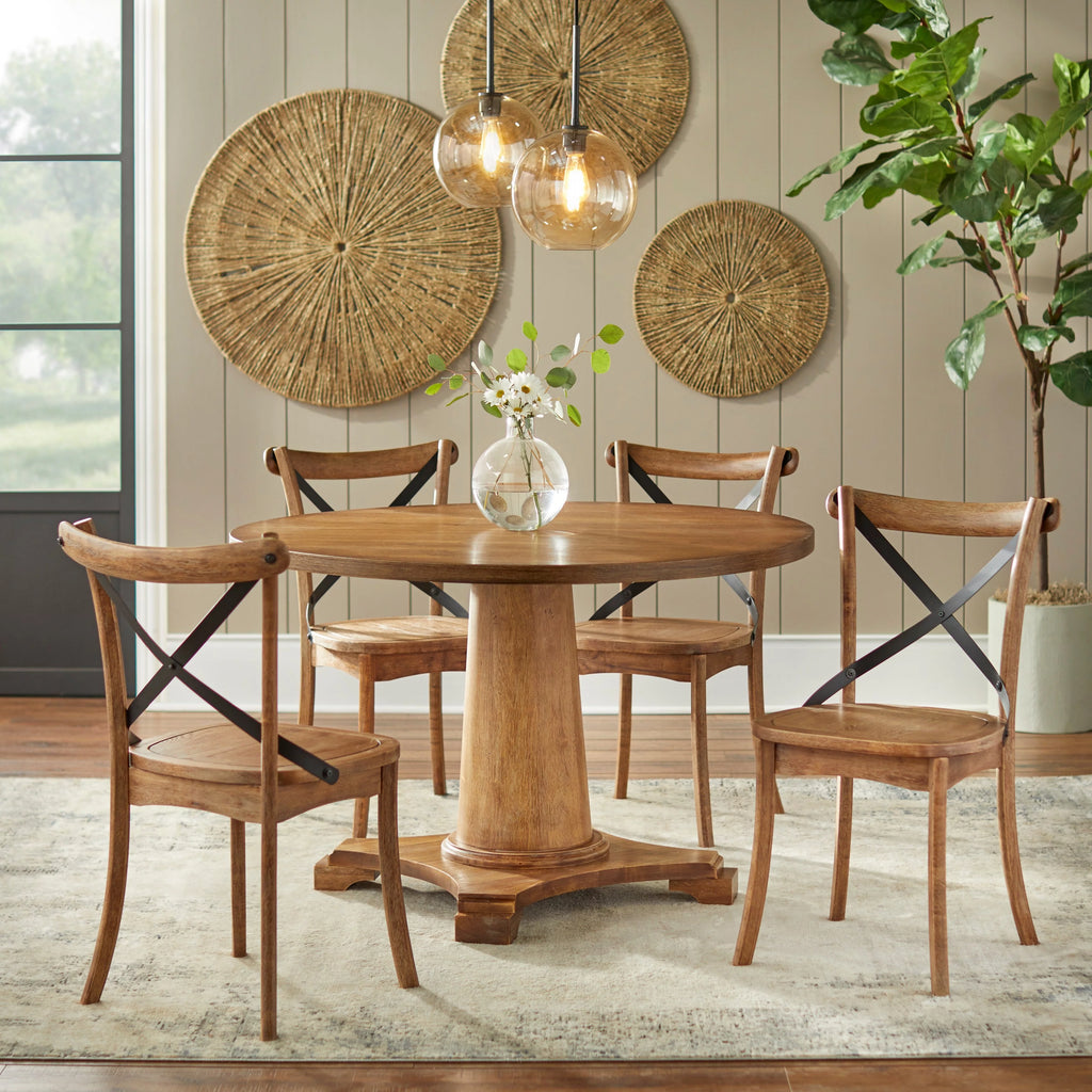 White Pedestal Table R4377