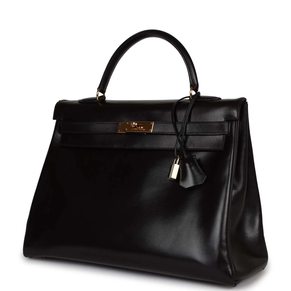 Black Leather Handbag K4535