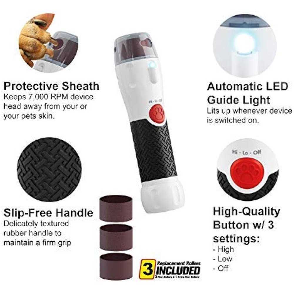 Pet Nail Rotating File Dog Nail Grinder 3 Modes R790