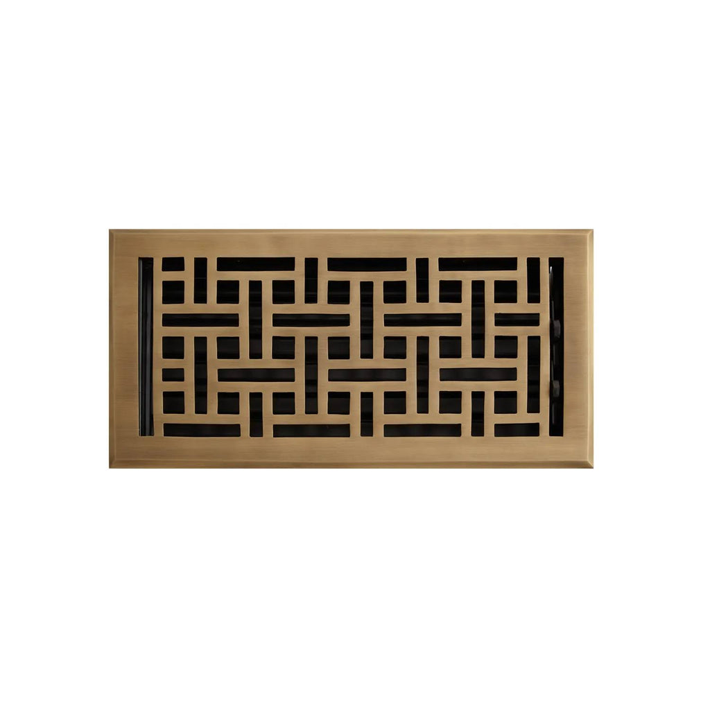 Antique Brass Floor Register Z109