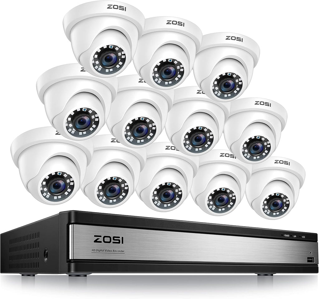 4 Pack 2MP 1080p HD-TVI Dome Security Camera B4523