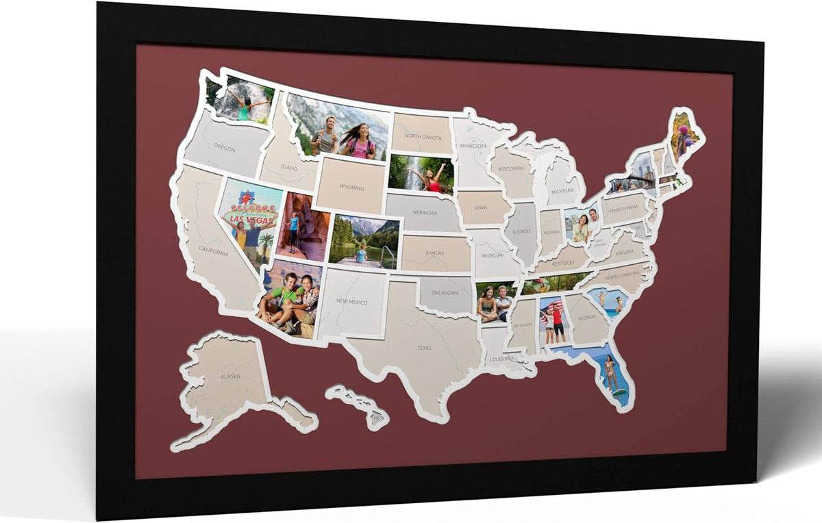 50 States USA Photo Map M1846
