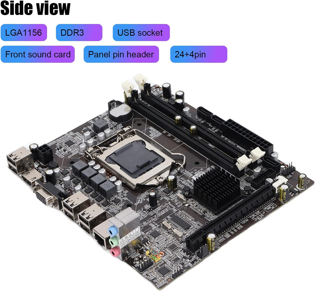 DDR3 Computer Motherboard Single Dual Channel 1066/1333/1600 LGA 1156 U23266