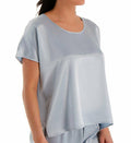 Morning Blue Satin Tee D330153