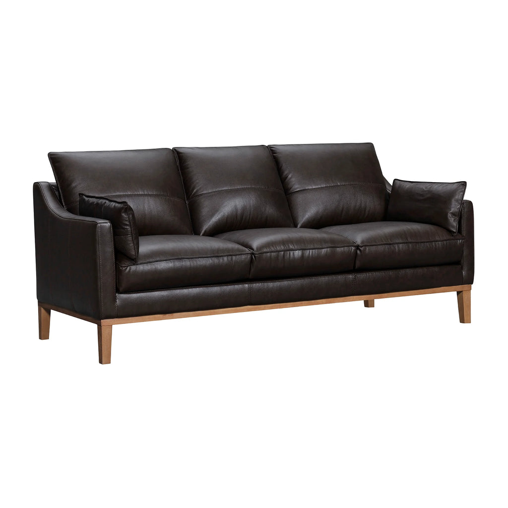 Dark Brown Leather Sofa O608874